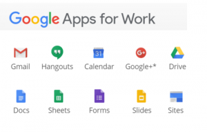 Google Apps for Work icons