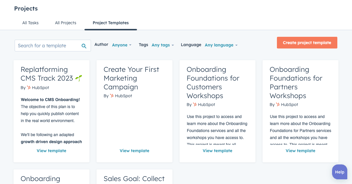 HubSpot Projects