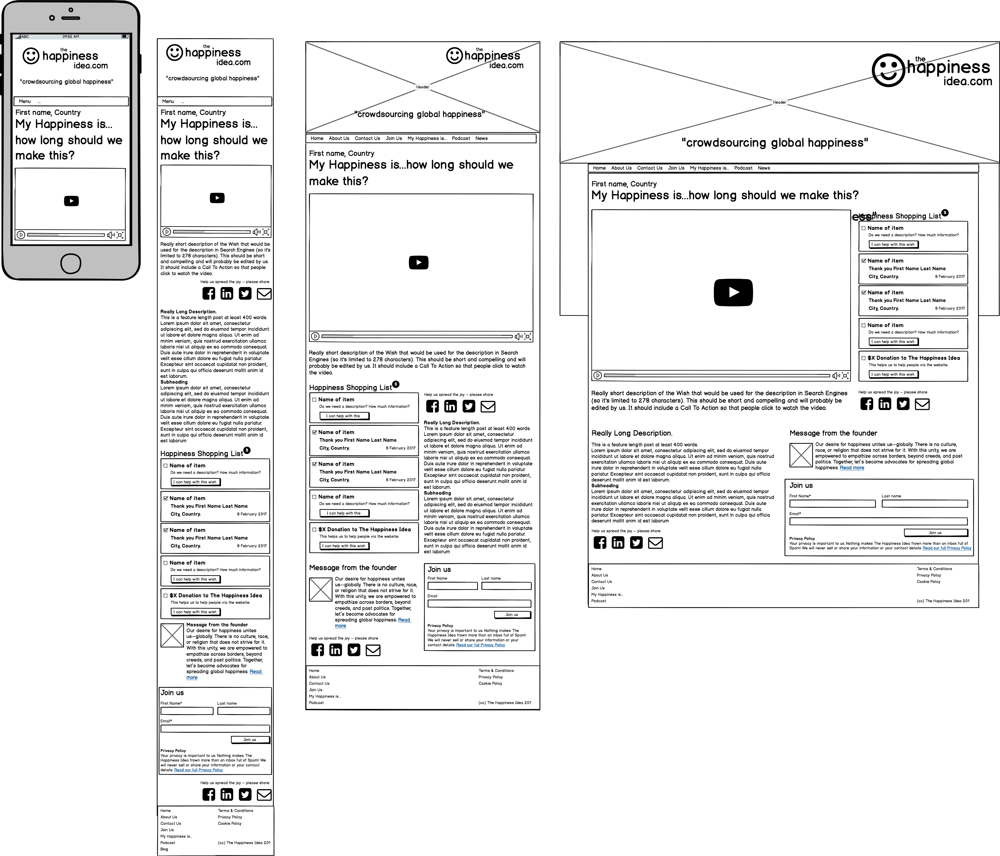 Webalite Website Design Process - Mock-up