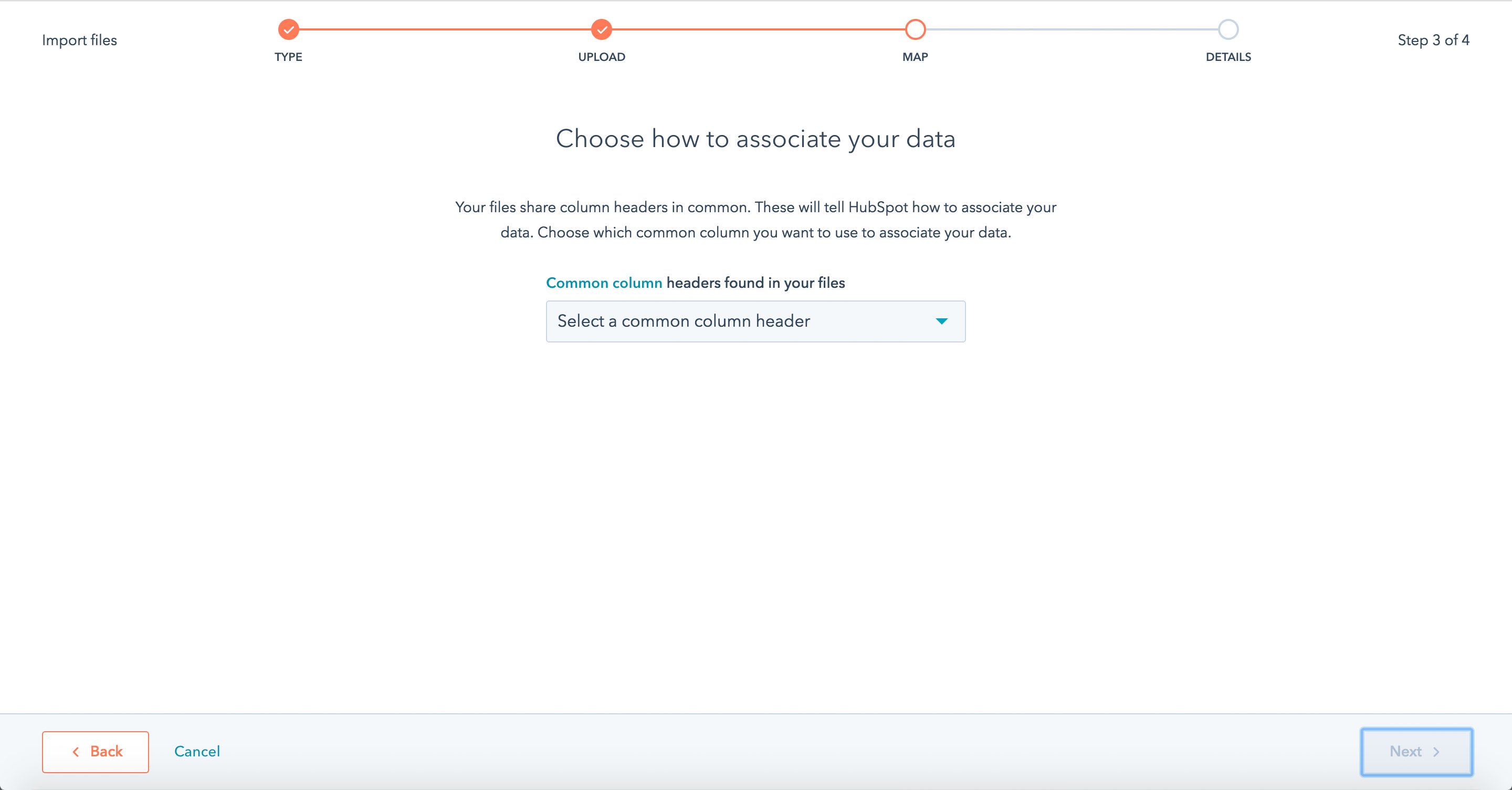 How to import Contacts and Companies with multiple branches into the HubSpot CRM - Step 7